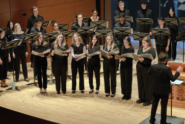 University Singers perform in Pick-Staiger Auditorium