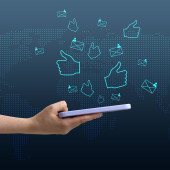 hand holding cell phone