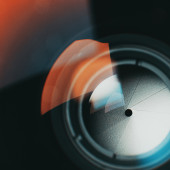 a closeup of a camera aperture