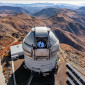 an aerial view of the Gemini South telescope in Chile