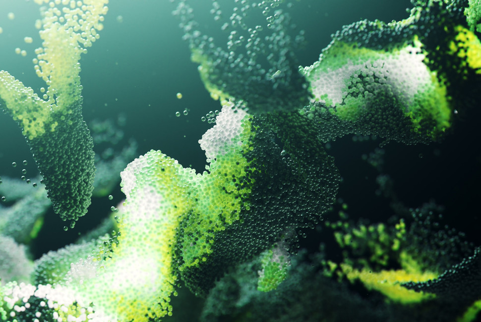 An artist’s rendering of DNA