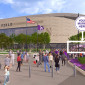 rendering of the exterior of new Ryan Field