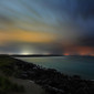 light pollution in the night sky