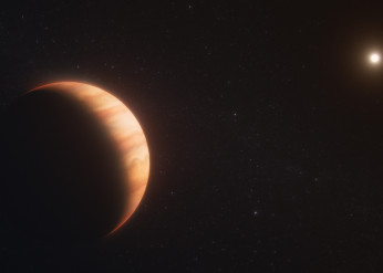 Artist concept of the gas giant planet WD1856b
