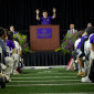 Mung Chiang addresses students from a podium during his first convocation address