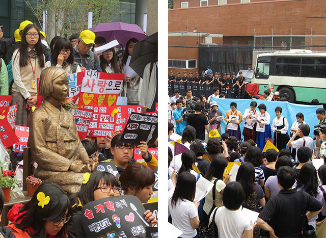 Comfort Women protesting